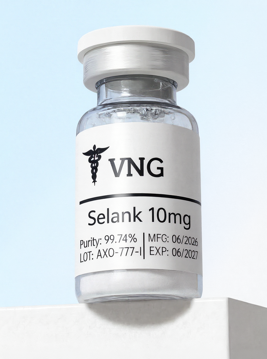 Selank research vial